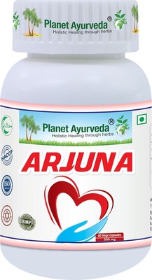 Planet Ayurveda Arjuna Capsules - (Pack of 1) 60 Capsules Free Shipping
