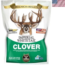 Whitetail Clover Plant Seed for Optimal Antler Growth - 2 lbs, 0.25 Acres