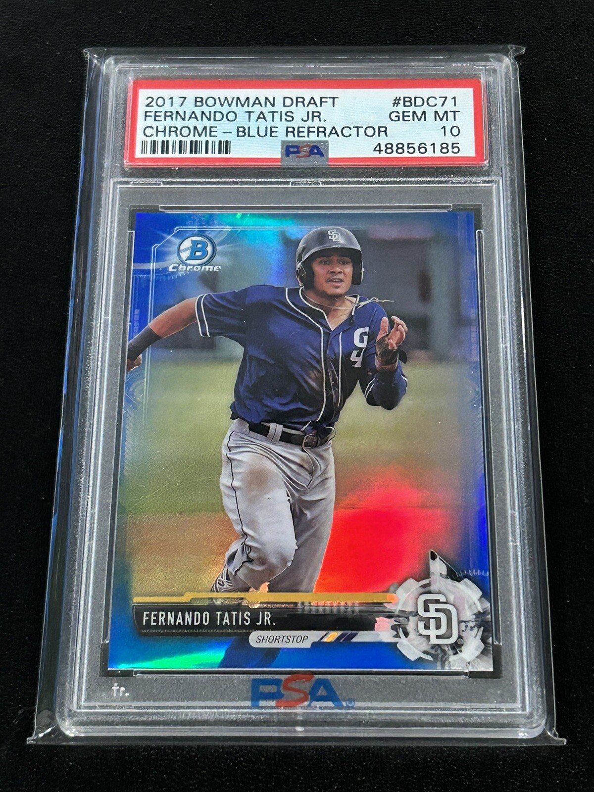 2017 Bowman Chrome Draft Fernando Tatis Jr RC Blue Refractor/150 PSA10 🔥🔥🔥