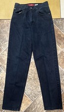 Vintage Levis Silver Tab Loose Jeans Size 7/8USA Made 90s Grunge Black