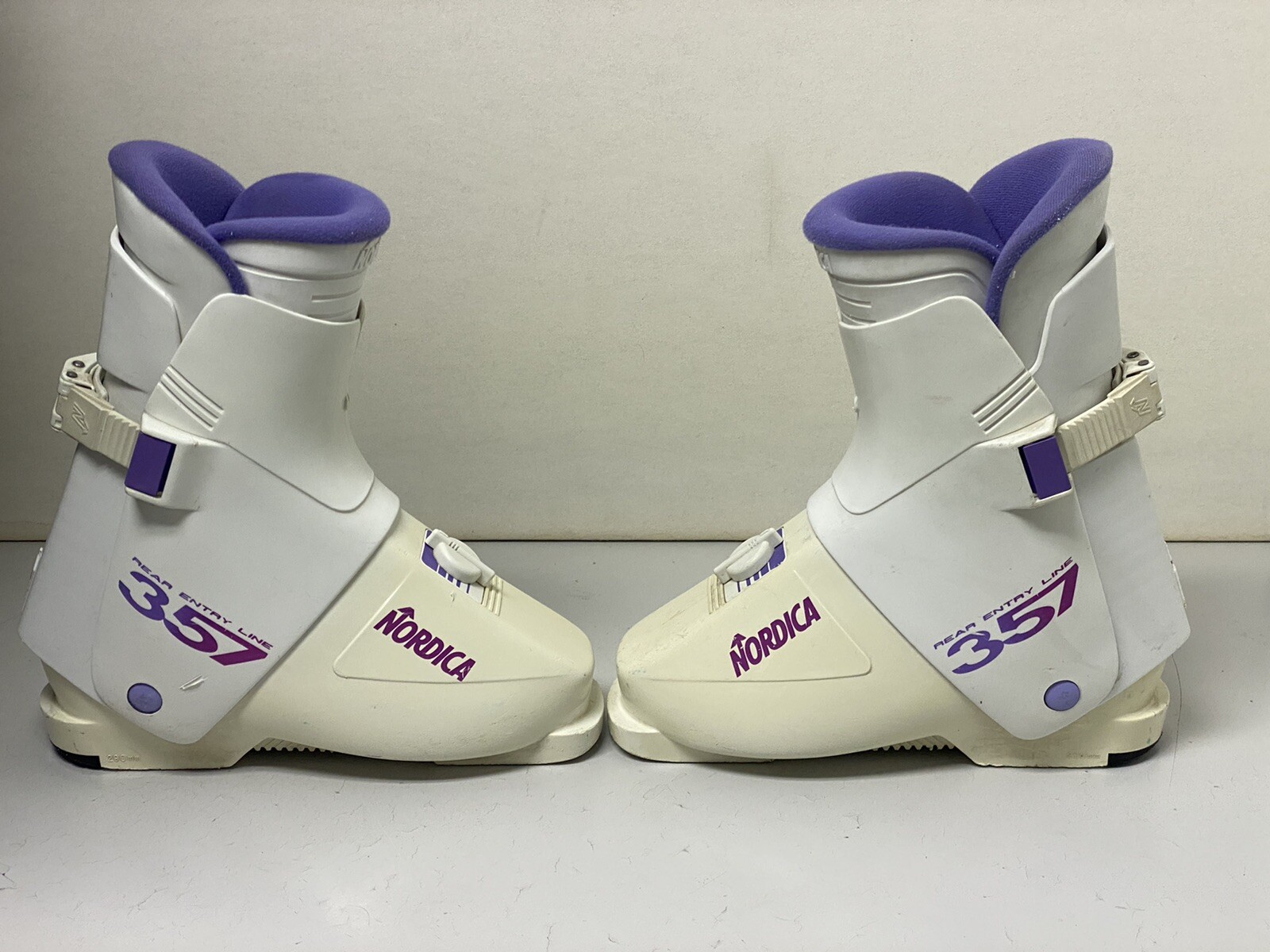 SALOMON Stivali da sci vintage da uomo 250 255 Nordica N357 ingresso posteriore.