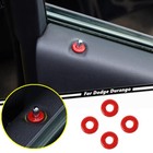 4P Car Door Lock Pin Cover Trim For Dodge Durango 2011-2024 Accessories ABS Red