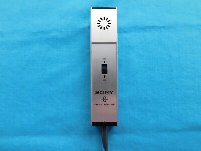 VINTAGE SONY MICROPHONE MODEL F-95 MTL LOW IMPEDANCE WORKING CLEAN