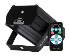 Eliminator Lighting ADJ Micro Galaxian Three Green/Red Laser Beam Light Remote