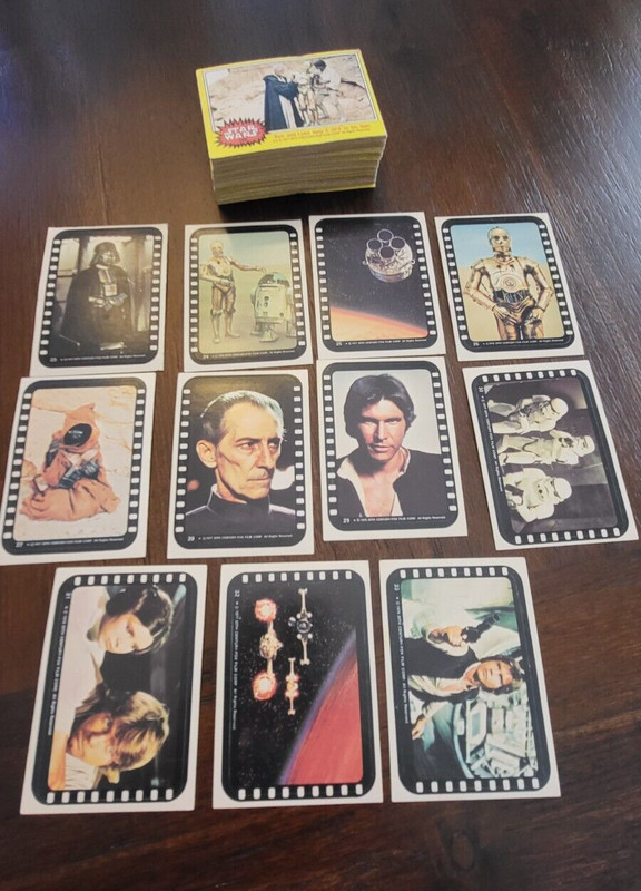 1977 Star Wars  (YELLOW) Series 3 - Complete 66 Card Set and sticker set