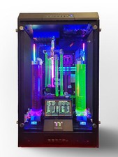 VIXIA CUSTOM WATER COOLED GAMING PC RTX4090 INTEL I9 14900k DDR5 DUAL LOOP BLACK