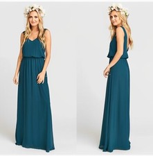 Show Me Your Mumu Kendall Maxi Dress Deep Jade XL EXTRA LARGE NEW NWT