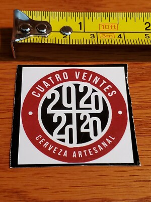 CUATRO VEINTES Brewing Co. Sticker~NEW! Craft Beer Brew Brewery Logo Decal~IPA