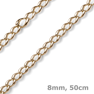 NKlaus 60cm catena a cordoncino 333 catena d'oro 1,6gr catena a