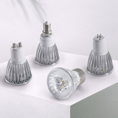 LED-Spotlight-Glühbirnen MR16 GU10 E27 E14 GU5.3 12V 9W15W Silberlampen  220V