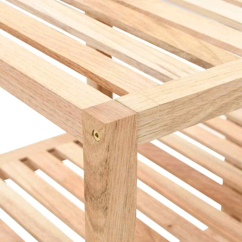 vidaXL Scaffale da Bagno in Legno di Noce 100x40x65 cm - Immagine 4 di 4