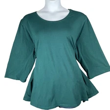 Catherines Top Womens 4X Work Office Capsule Everyday Minimal Staple Stretch