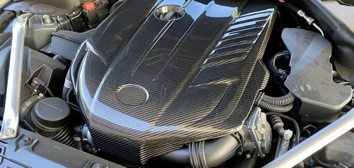 Real Carbon Fiber Engine Cover OE Type For Toyota Supra A90 A91 GR B58 Engine - Bild 2 von 10