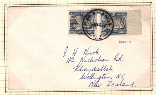 COOK ISLANDS Cover Rare *RAKAHANGA* CDS SG.102 109 Album Page {samwells}MAL67 - Picture 15 of 17