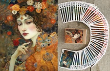 Playing Cards (Poker Deck 54 Cards) ETHEREAL WOMEN Vintage Klimt Inspired 150