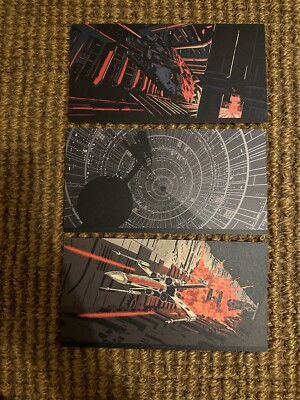 RARE Raid71 Star Wars art card set inc ''Use The Force'' 