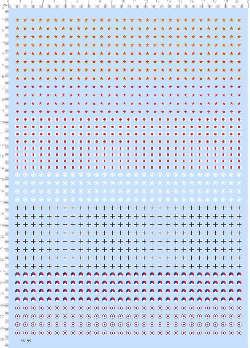 1/144 US CHINA JAPAN GERMAN FRANCE Tank Panzer Markings Model Water Slide Decal