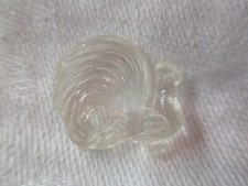 Vintage plastic Cracker Jack prize clear Rooster