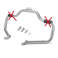 Mustache Engine Guard Crash Bar For Harley Softail Deluxe 2000-2017