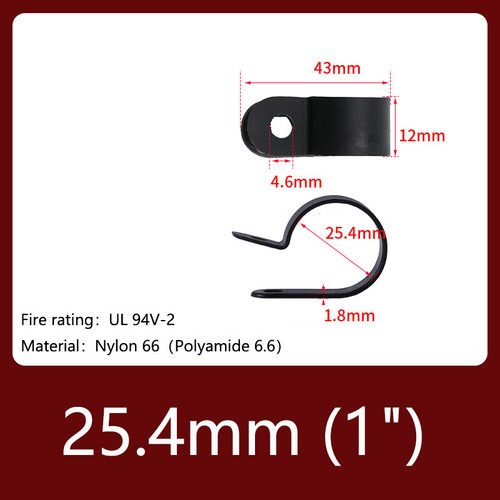 P-Clip für Kabel 3mm - 32mm Nylon Kabelschelle Kabelfixierung Chassisklemmen - Picture 17 of 18