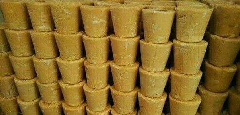 Bucket Jaggery Gur Gud, natural untreated, non-centrifugal cane sugar 1 kg - Image 3 of 4