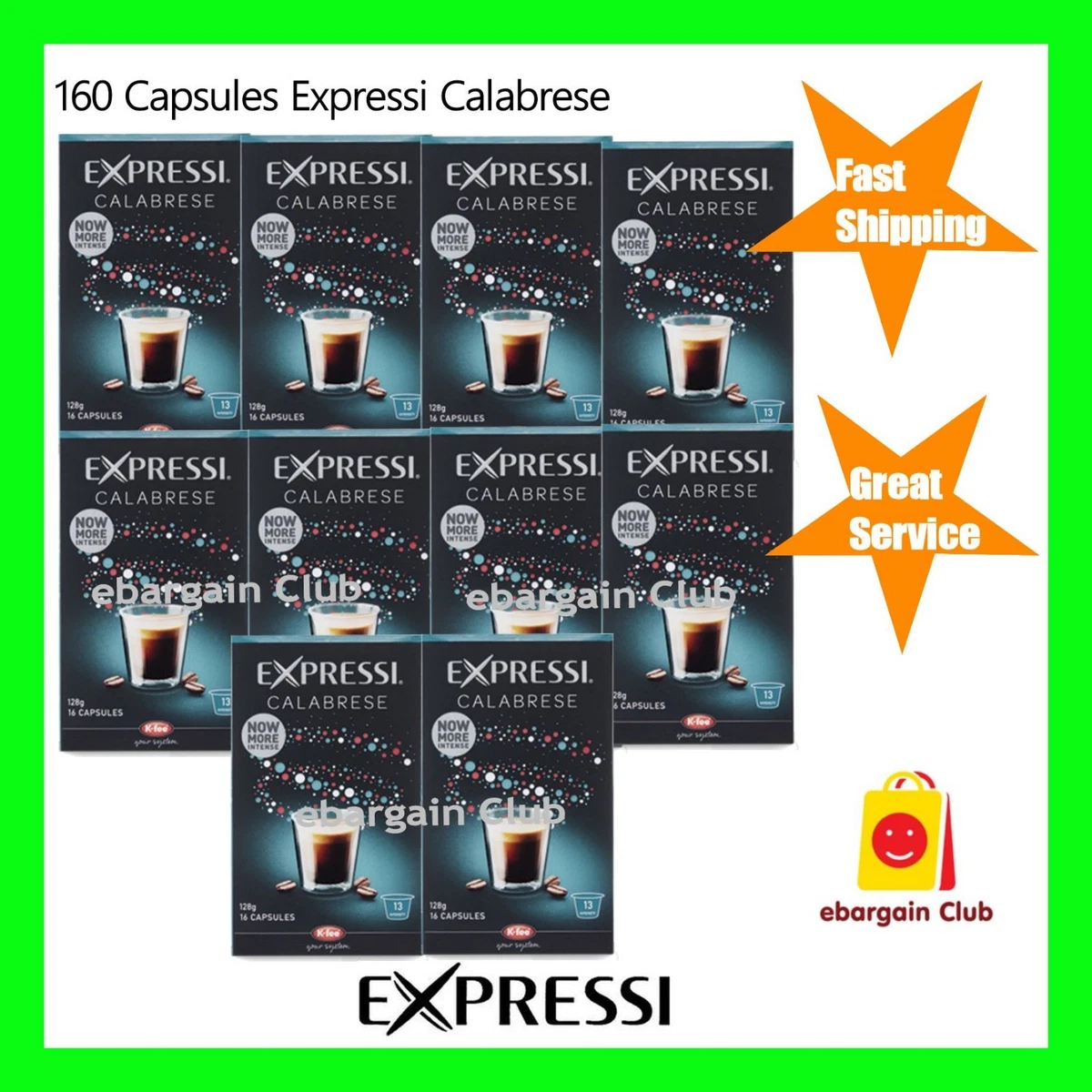 CALABRESE Coffee Capsules For ALDI KFee Espresso Machines, 44 OFF