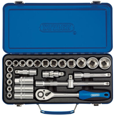 DRAPER Set Di Prese Metriche A Impatto, 1/2" Mq Dr. (10 Pezzi