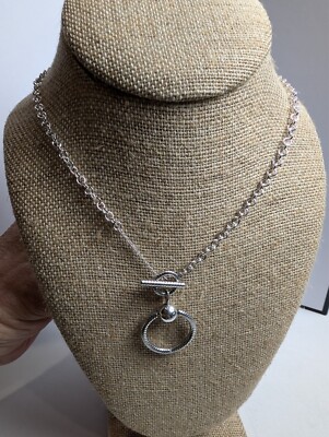 Authentic Pandora Necklace, O Pendant T Bar Necklace, #391157C00