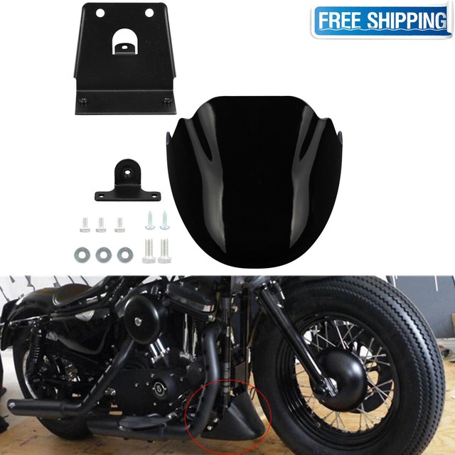 Gloss Lower Front Spoiler Chin Fairing Cover For Harley Sportster 1200 Iron 883 For Sale Online Ebay