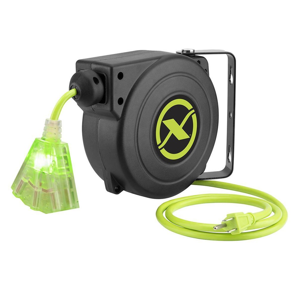 Flexzilla FZ8160253 Retractable Extension Cord Reel 25', 16/3 AWG, 1250W Max