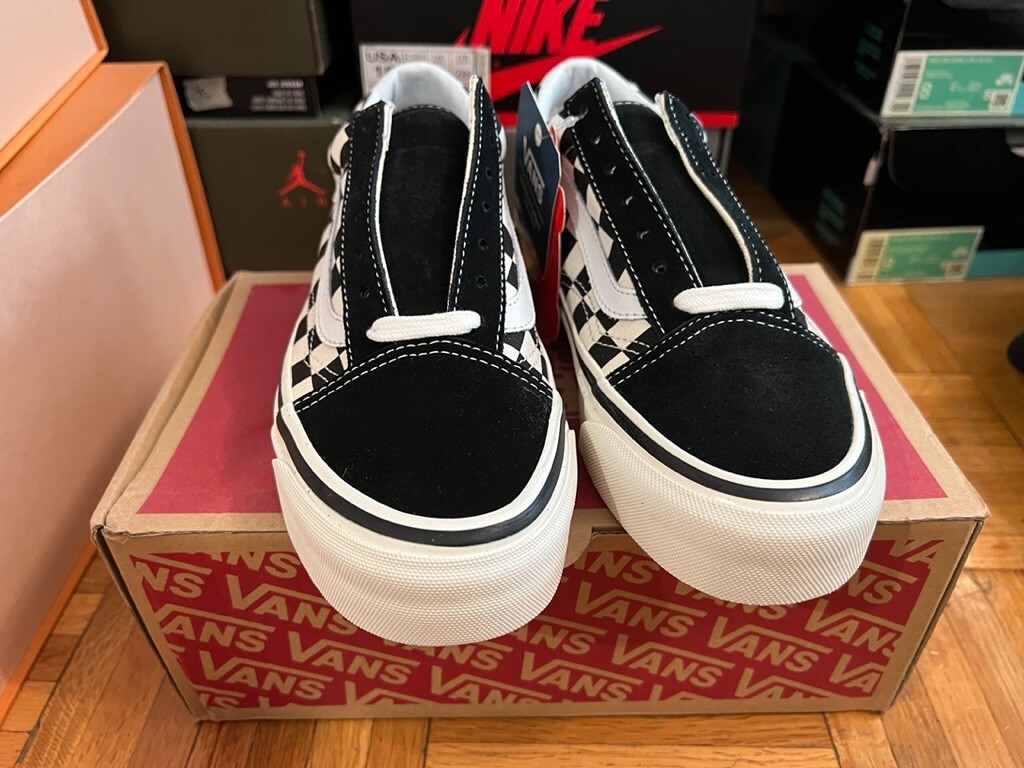NEW Vans Old Skool 36 DX Anaheim Factory OG White Black NEW Vans Old Skool 36 DX Anaheim Factory OG White Black