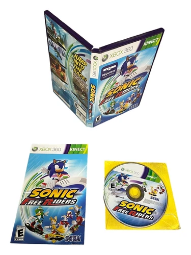 Microsoft Xbox 360 CIB COMPLETE TESTED Sonic Free Riders BL