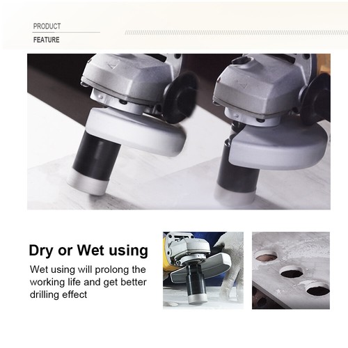 Diamond Dry Drill Bits 1/4" Tile Ceramic Marble Core Hole Saw Core Drill Bit 5pc - Imagen 5 de 15