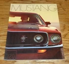 1969 Ford Mustang Sales Brochure 69 Mach 1 Grande GT Sportsroof