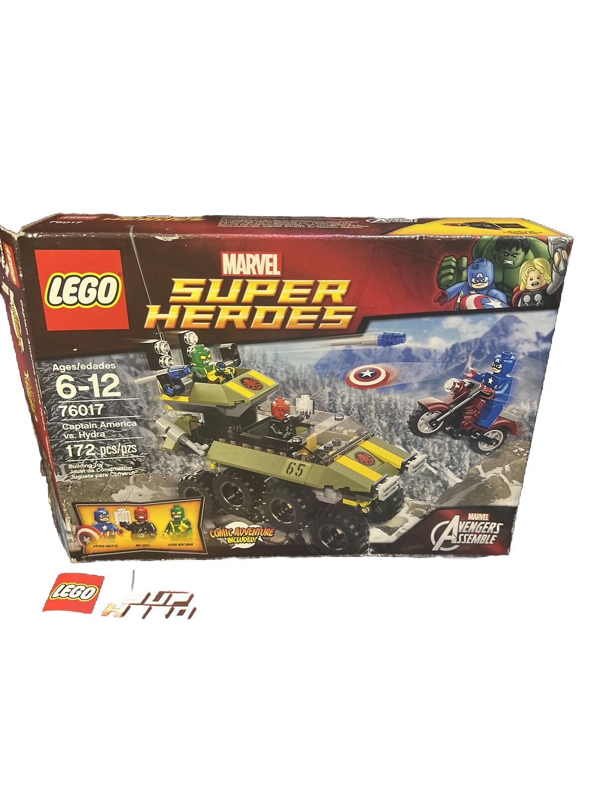 LEGO Marvel Super Heroes: Avengers: Captain America vs. Hydra (76017) Open Box