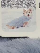 KOOLABURRA BY UGG SIZE LARGE  FAUX FUR DOG MELLY VEST  BLUE TWILIGHT SOFT COZY