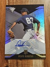 2021 Panini Chronicles Titanium Deivi Garcia Autograph Rookie Card #6