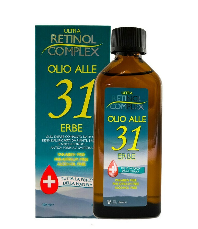 RETINOL COMPLEX OLIO ALLE 31 ERBE SENZA PARABENI RAFFREDDORE MAL DI TESTA...