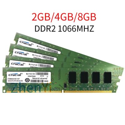 8GB 4GB 2GB DDR2 1066MHz PC2-8500U DIMM Desktop Overclock Memory