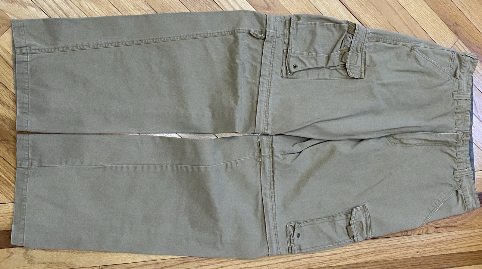 Vintage Plugg Cargo Pants Men 34X32 Beige Baggy Skater Y2K Workwear Trail Russia