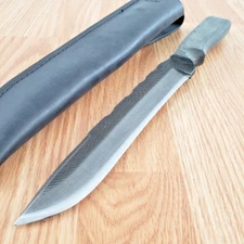 Anza Dune Slayer Fixed Knife 5.75" Carbon Steel Full Tang Blade Micarta Handle