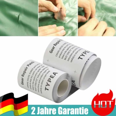 TPU 7.5*375cm Klar Selbstklebend Reparaturband Patch Set Zelt Vordach Markise DE