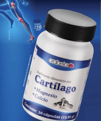 CARTILAGO DE TIBURON CON MAGNESIO Y CALCIO REFUERZA HUESOS Y ARTICULACIONES