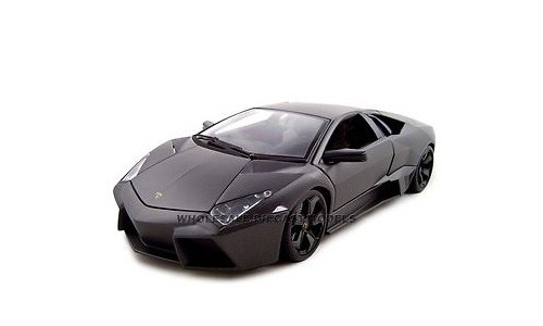 LAMBORGHINI REVENTON DARK MATT GRAY 1/18 DIECAST MODEL CAR BY BBURAGO 11029