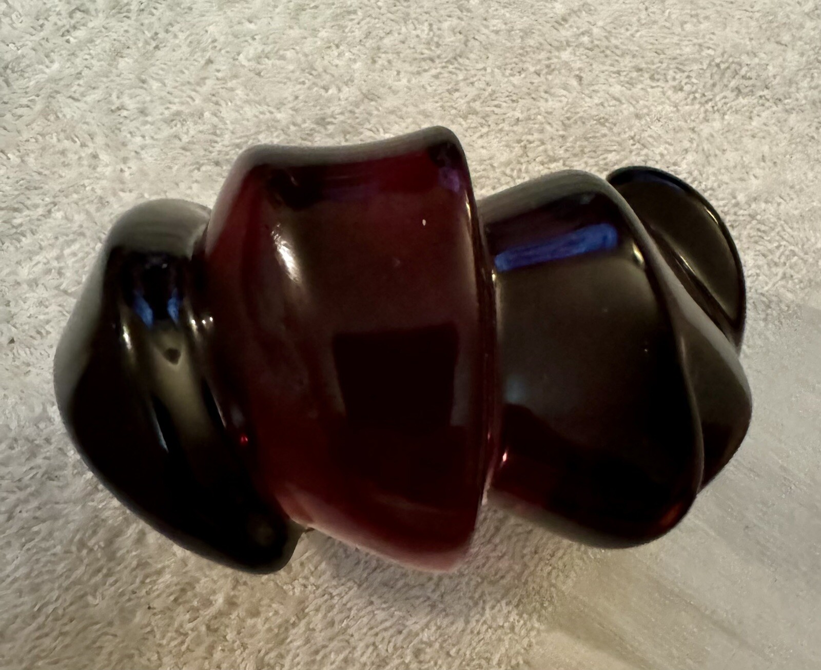 Important Vtg Monies Statement Cuff Bracelet Resi… - image 4