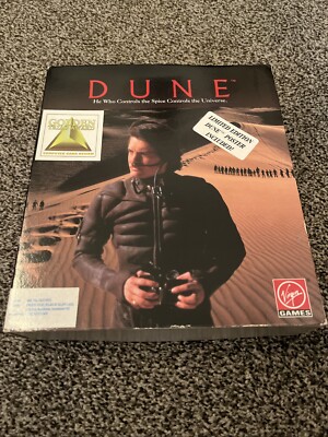 Dune - Virgin Interactive - Big Box PC Game 5.25'' Floppy Kyle MacLachlan cover