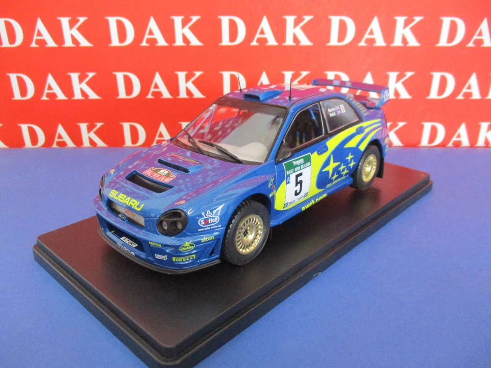 Die cast 1/24 Modellino Auto Subaru Impreza S7 WRC Rally New Zealand 2001 Burns - Immagine 2 di 4
