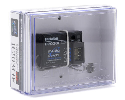 Futaba R203GF 3ch 2.4ghz RC Remote Control FHSS RX Receiver 4YFG 6J 3PL 2PL - Picture 1 of 3