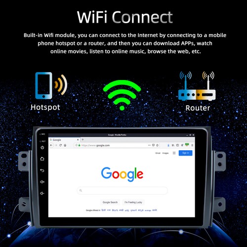 Carplay For Suzuki SX4 2006-2013 64G Android 13 Car Stereo FM Radio GPS Navi+Cam - Picture 5 of 16