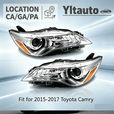 Headlights For 2015 2016 2017 Toyota Camry LE SE XLE XSE  Headlamp Head Light